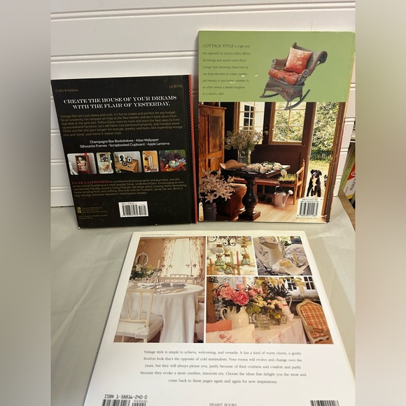 Lot of 3 Vintage Style Decorating Books Crafts Farmhouse Cottage decor - Picture 6 of 11
